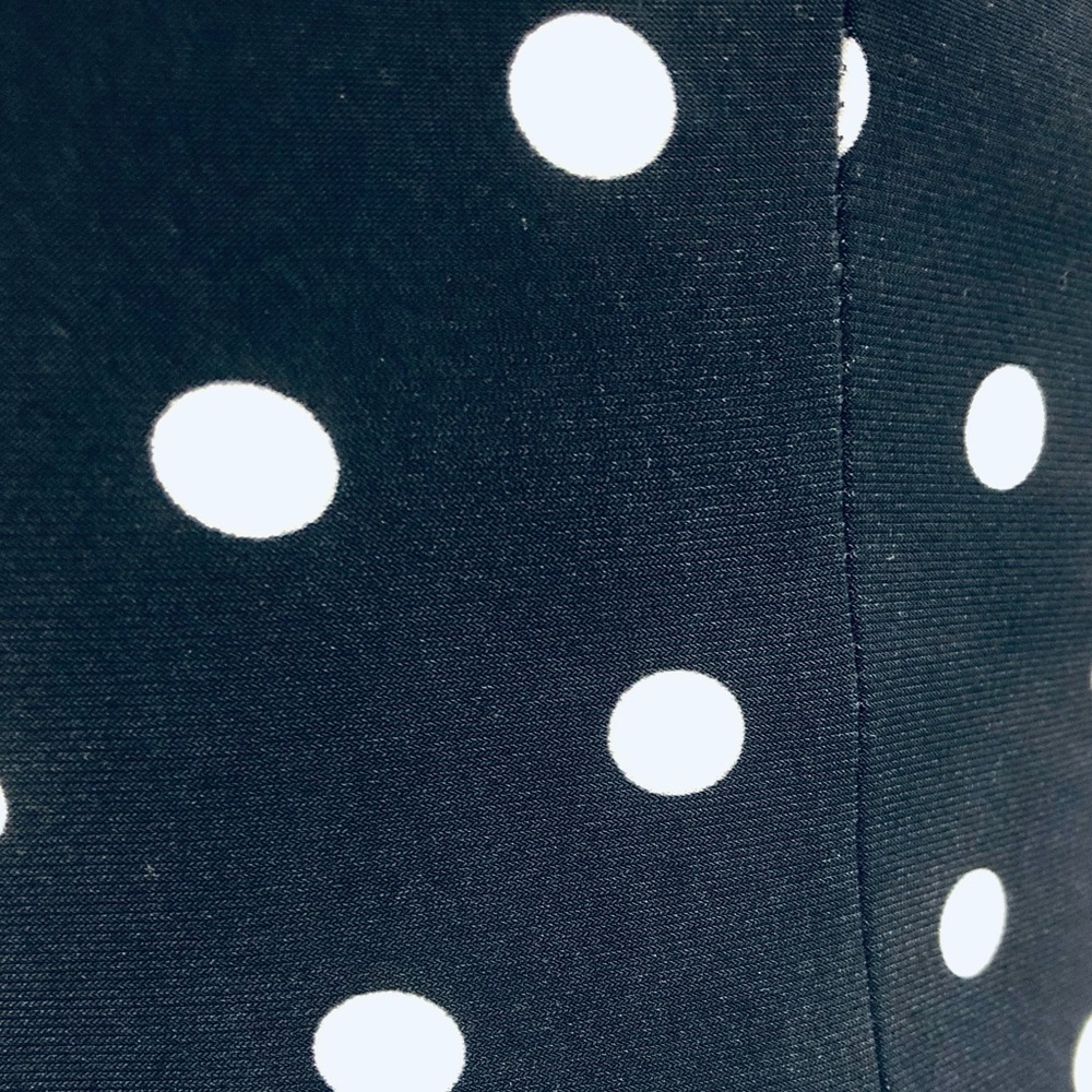 Like New Ralph Lauren Navy & White Polka Dot Sleeveless Crewneck Day Dress - Picture 10 of 11